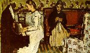 Paul Cezanne Girl at the Piano Sweden oil painting reproduction